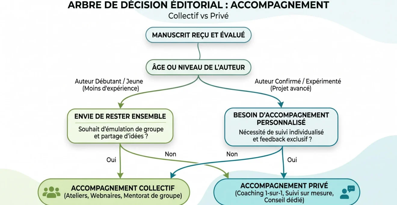 Arbre de décision pour choisir entre cours de ski collectif et privé en famille